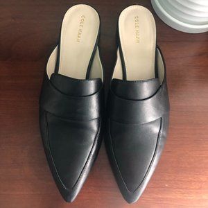 Cole Haan Marlee Black Leather Slide Mule 9.5